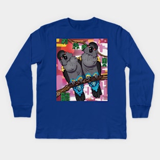 Rüppell’s parrot Kids Long Sleeve T-Shirt